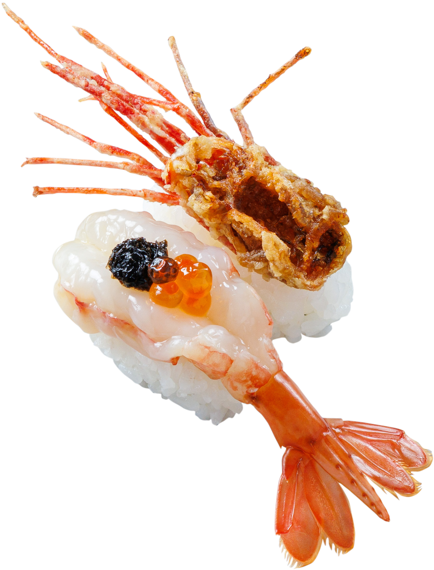 醬漬牡丹蝦雙味(港幣$42)