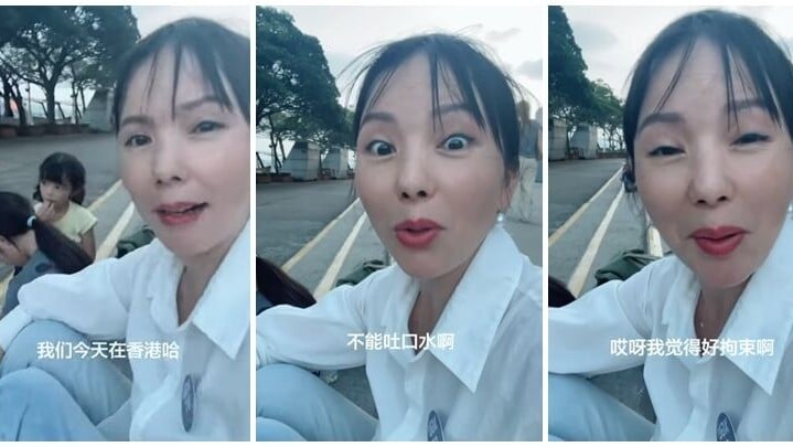 四川成都女遊客分享香港旅遊經歷，抱怨有不少生活規範，包括不能隨便蹲下、隨地吐口水，形容規定「很奇葩」、「好拘束」。(小紅書)
