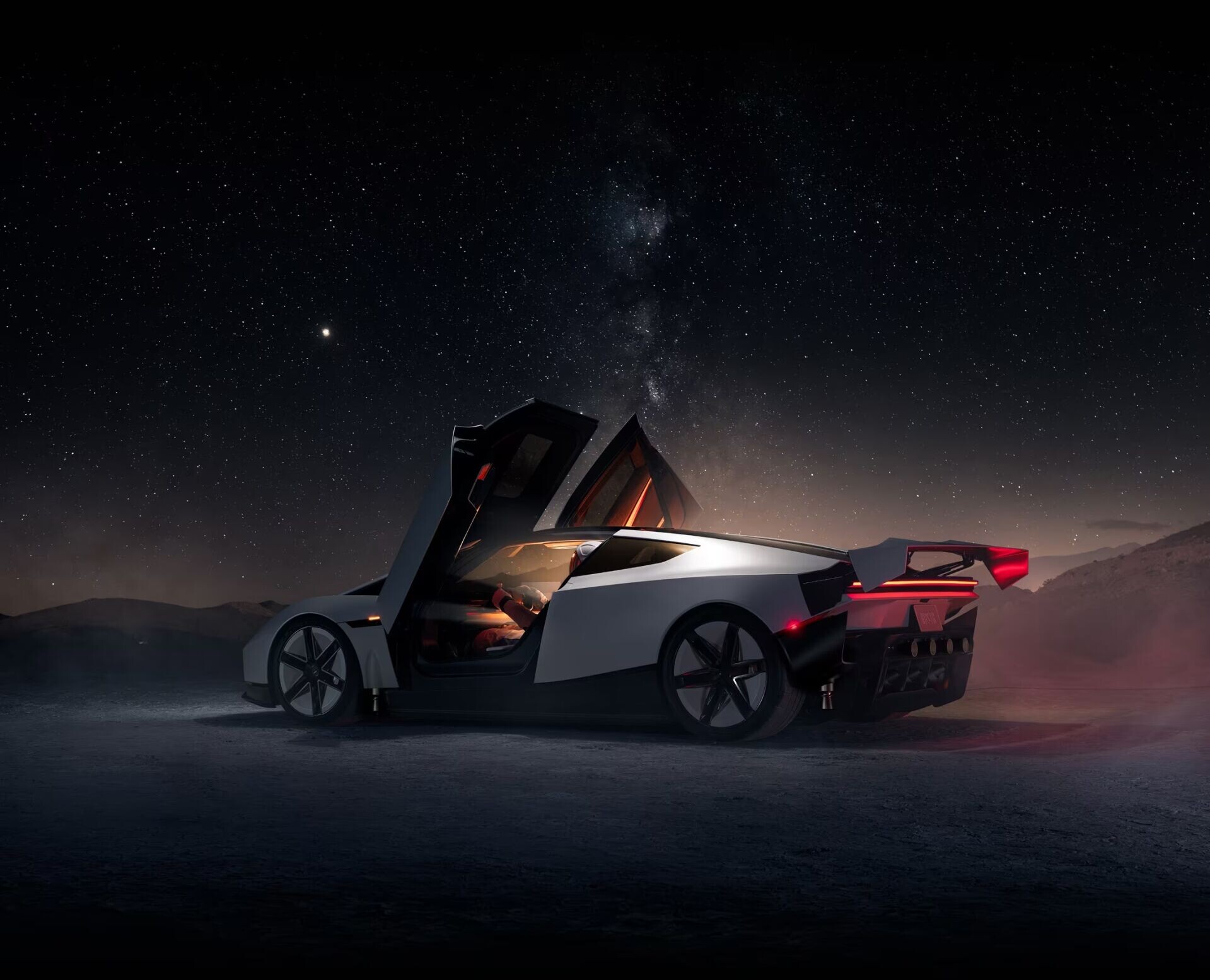 Tesla Roadster跟Cybercab一樣有蝴蝶式車門。