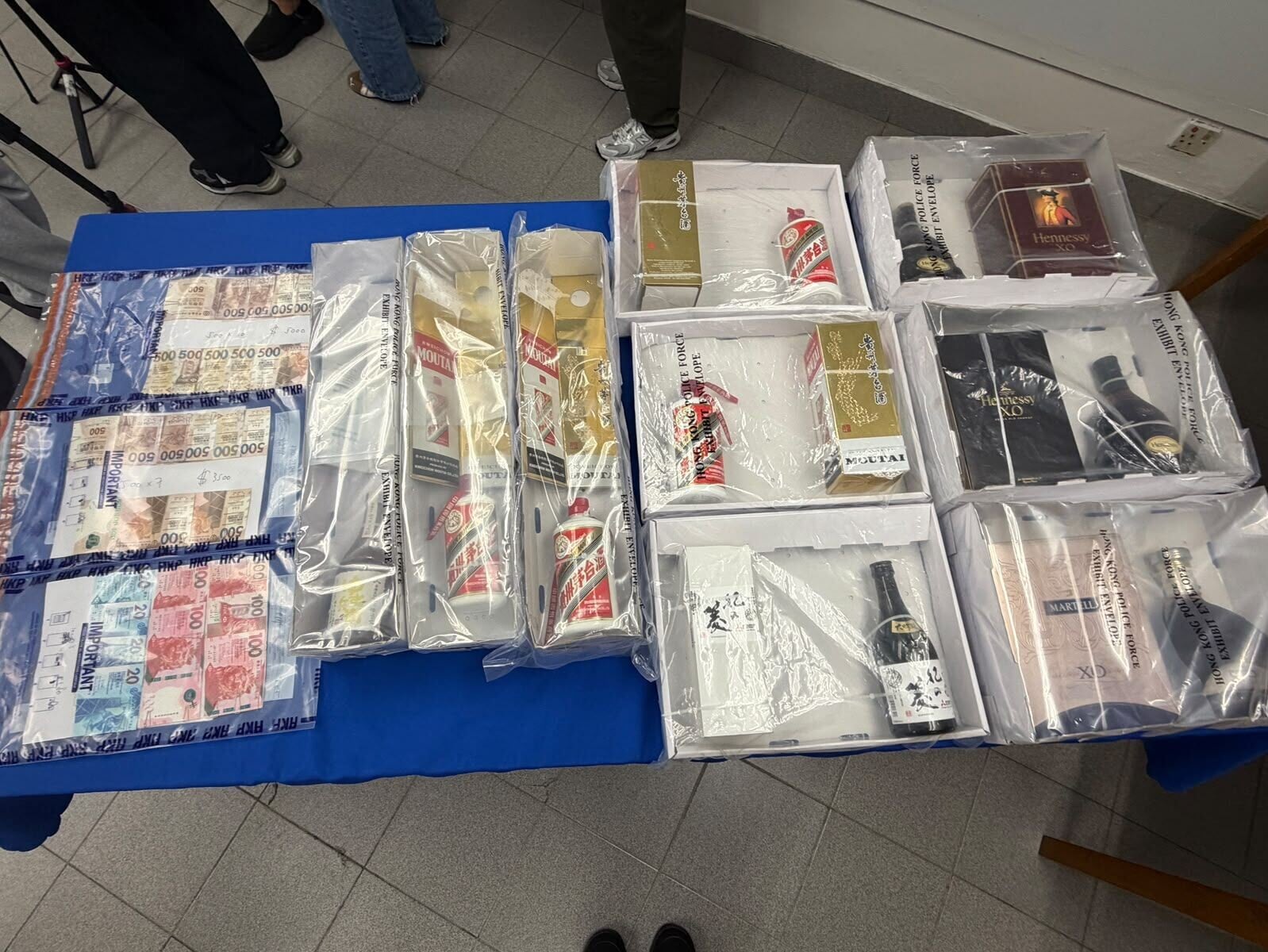 警方起回失物。