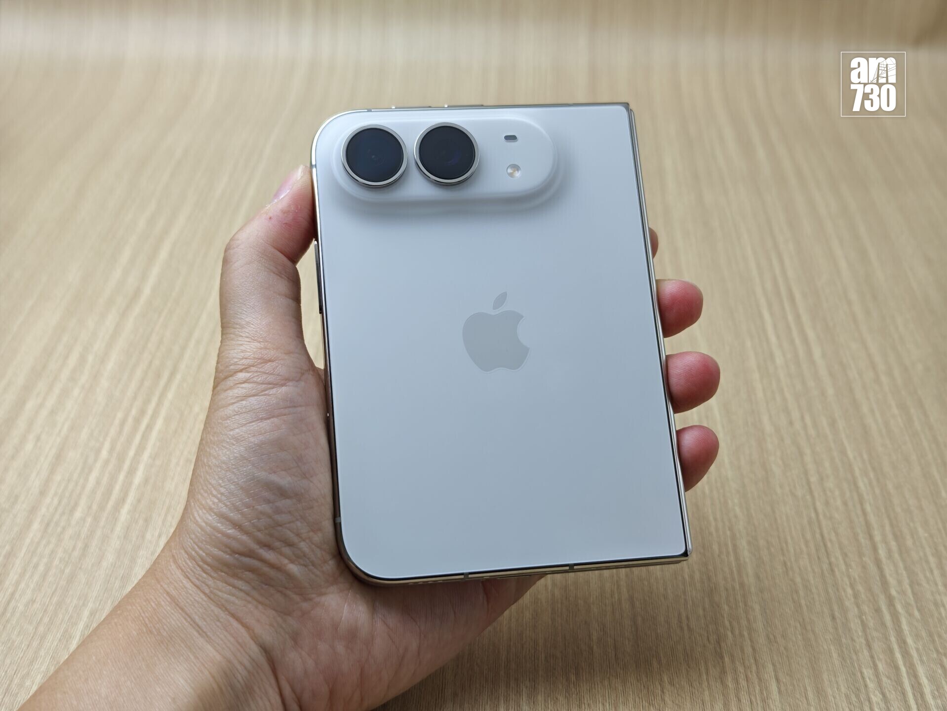 iPhone Duo拿上手重量達254g。