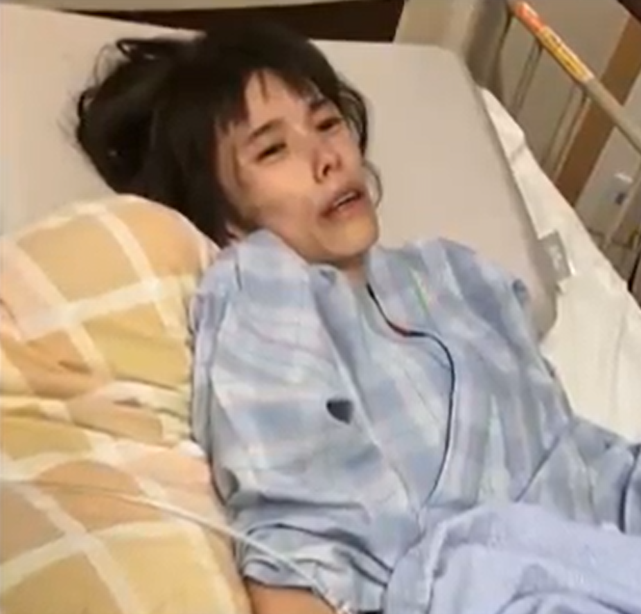 流奈獲釋後罹患嚴重PTSD與厭食症。(互聯網)