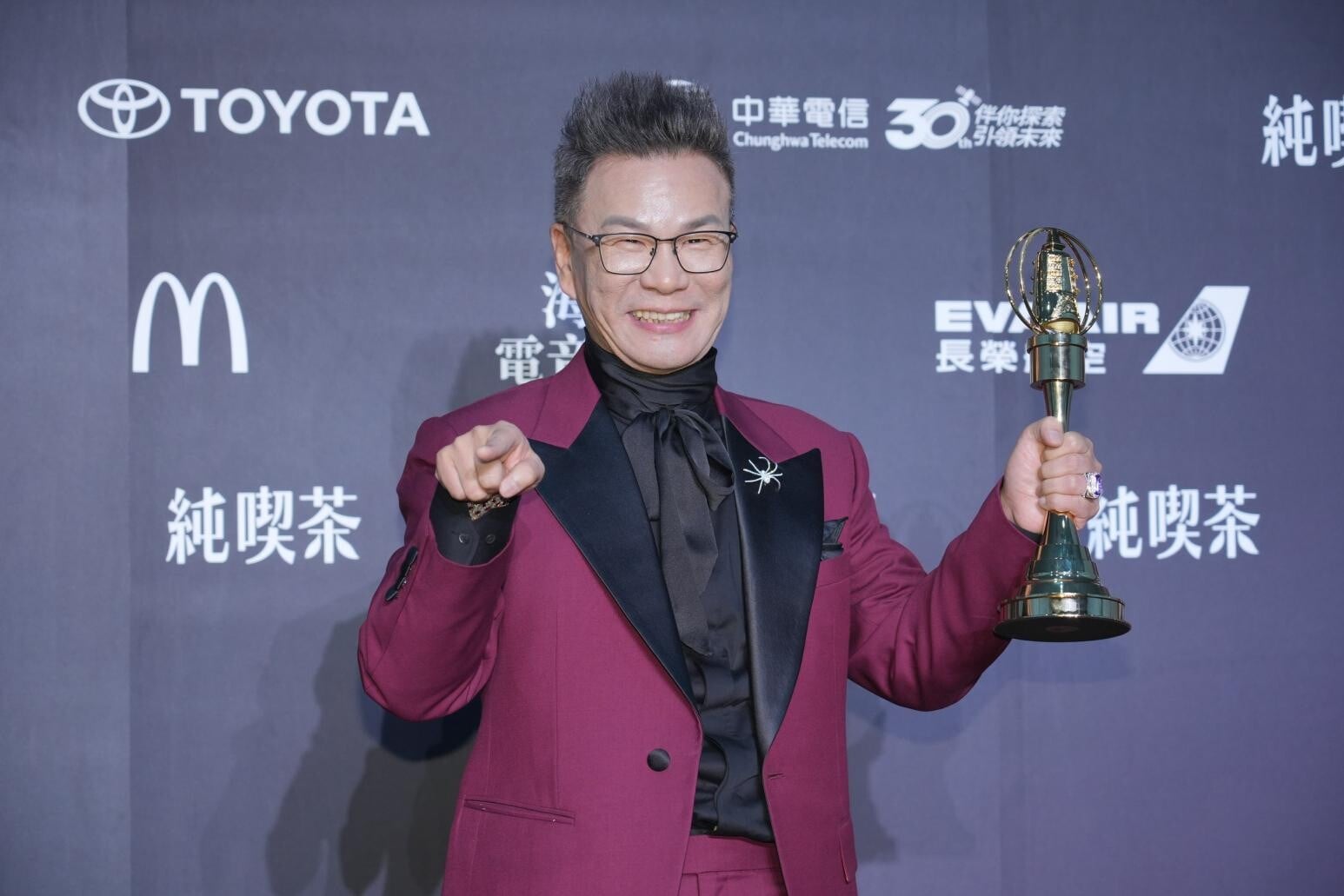 沈玉琳獲得第61屆金鐘獎綜藝節目主持人獎。(圖/中國時報陳俊吉、羅永銘、鄧博仁攝)