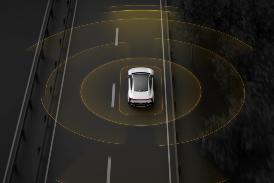 電動車|Polestar 5車頭設有SmartZone中距離雷達。