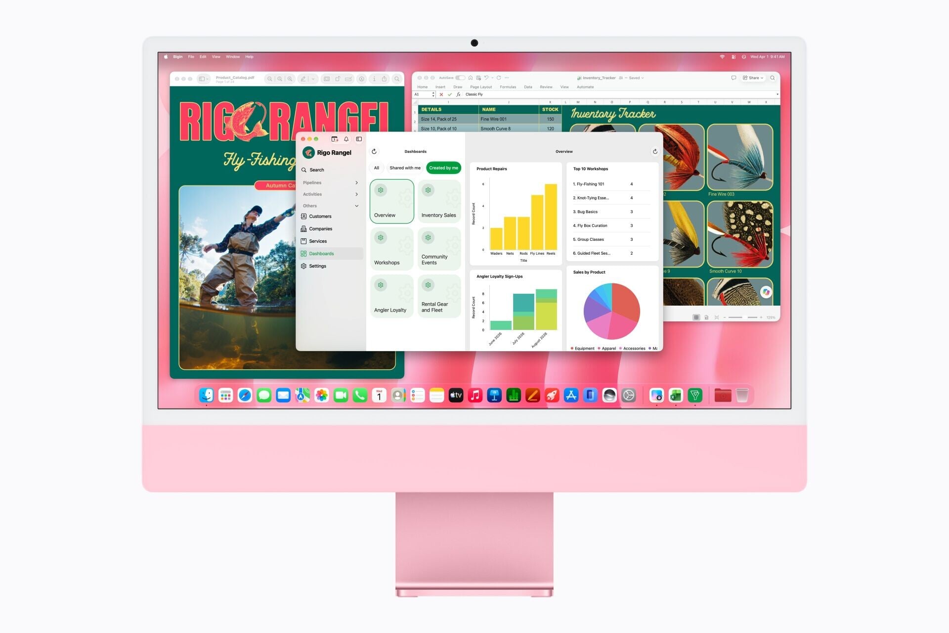 M6 iMac 擁有24吋4.5K Retina顯示器。