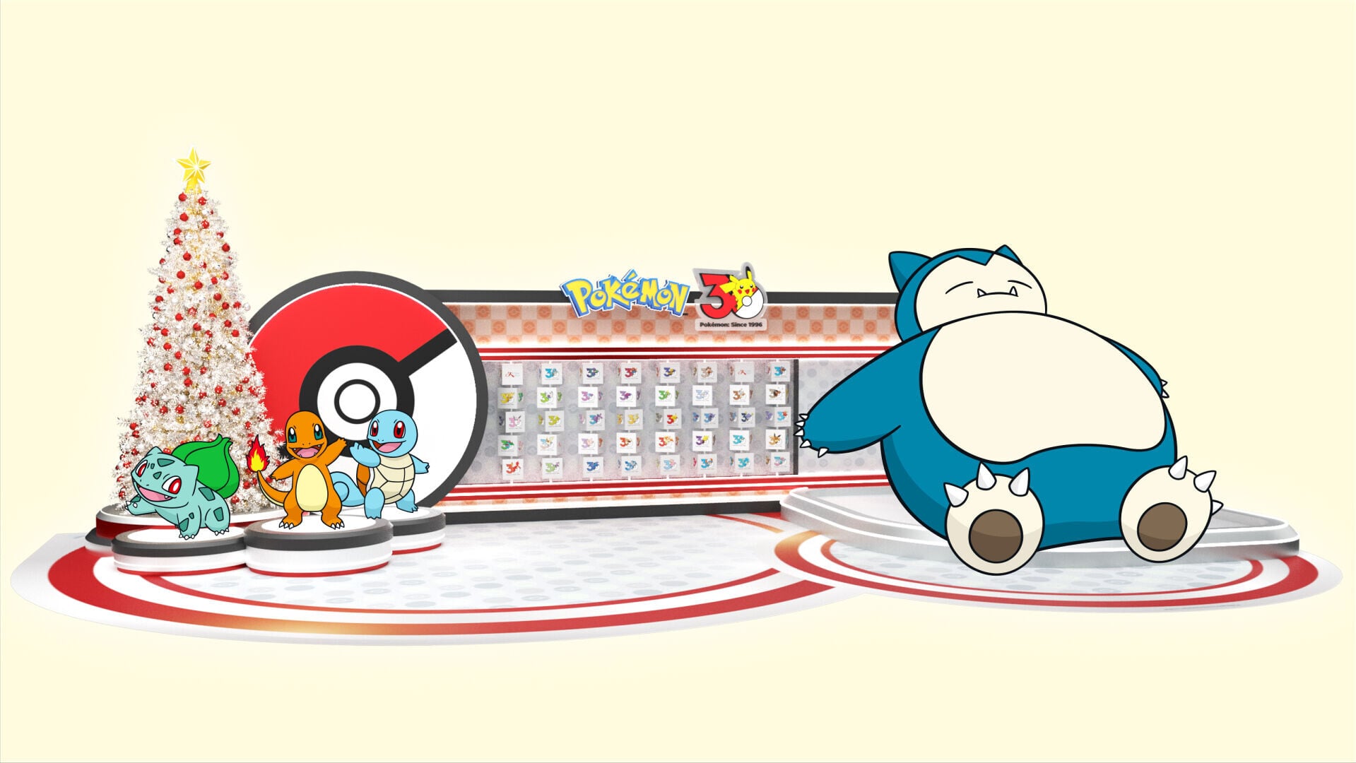 151隻Pokémon與30週年Logo的互動打卡裝置