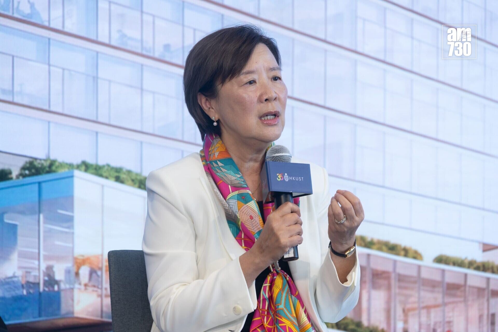 香港科技大學正籌建本港第三間醫學院,介紹籌建醫學院的最新進展。科大校長葉玉如。(蘇文傑攝)