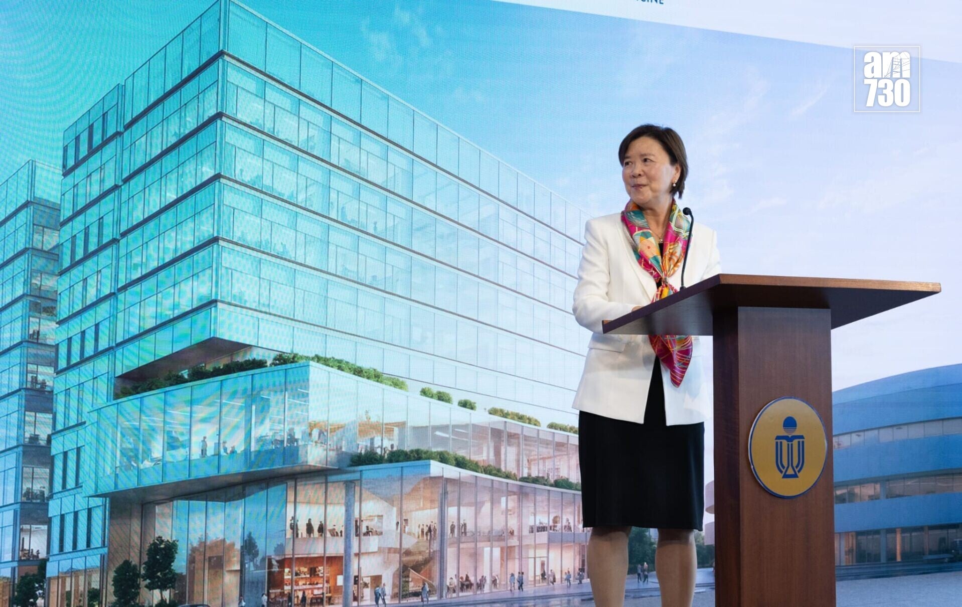 香港科技大學正籌建本港第三間醫學院,介紹籌建醫學院的最新進展。科大校長葉玉如。(蘇文傑攝)