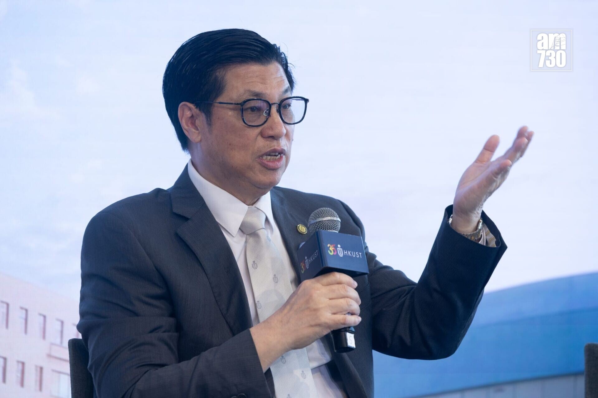 香港科技大學正籌建本港第三間醫學院,介紹籌建醫學院的最新進展。科大醫學院創院院長李競存。(蘇文傑攝)