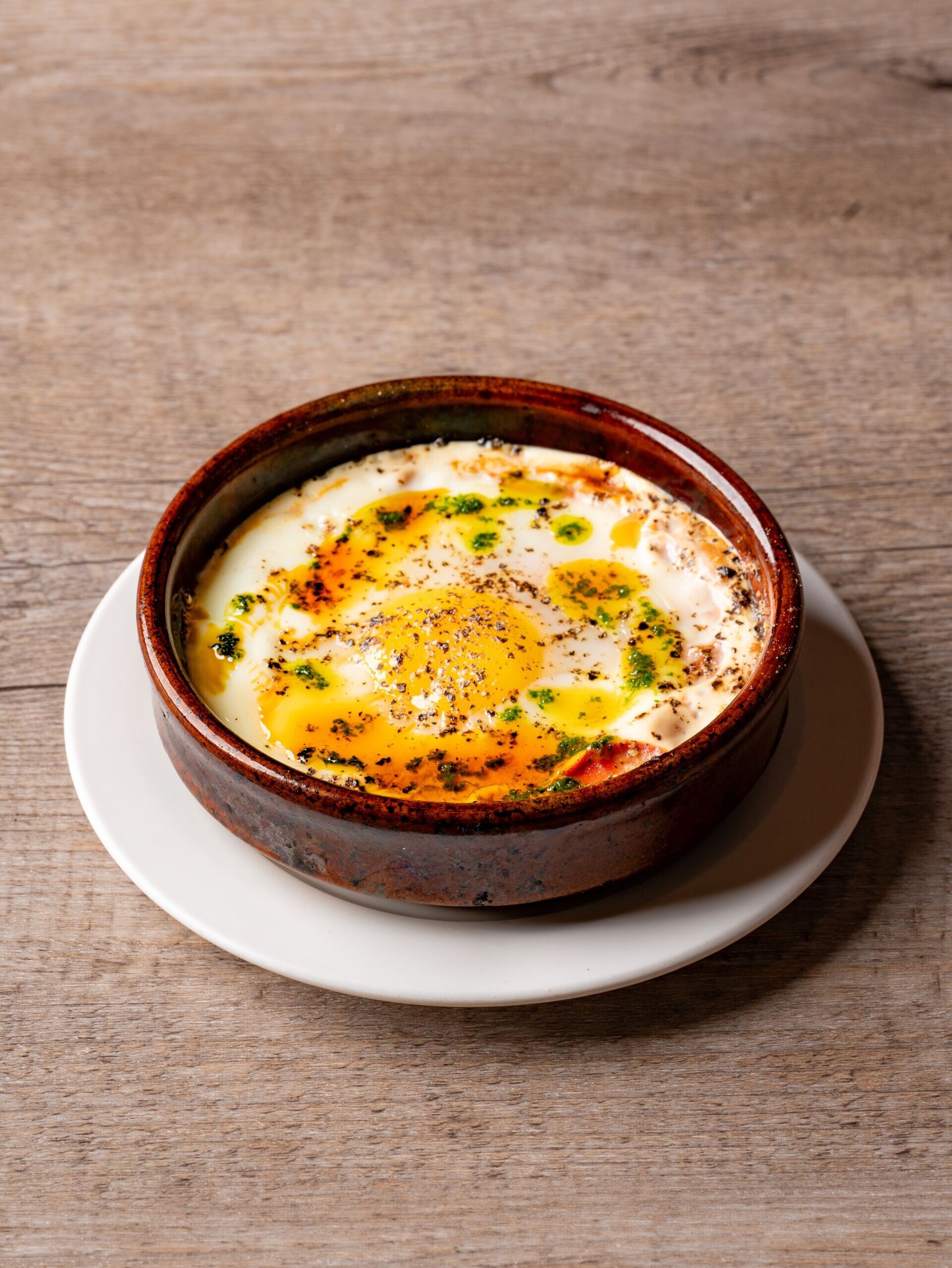 STARTER Pisto Manchego con Huevo Traditional Spanish ratatouille with a baked egg 2