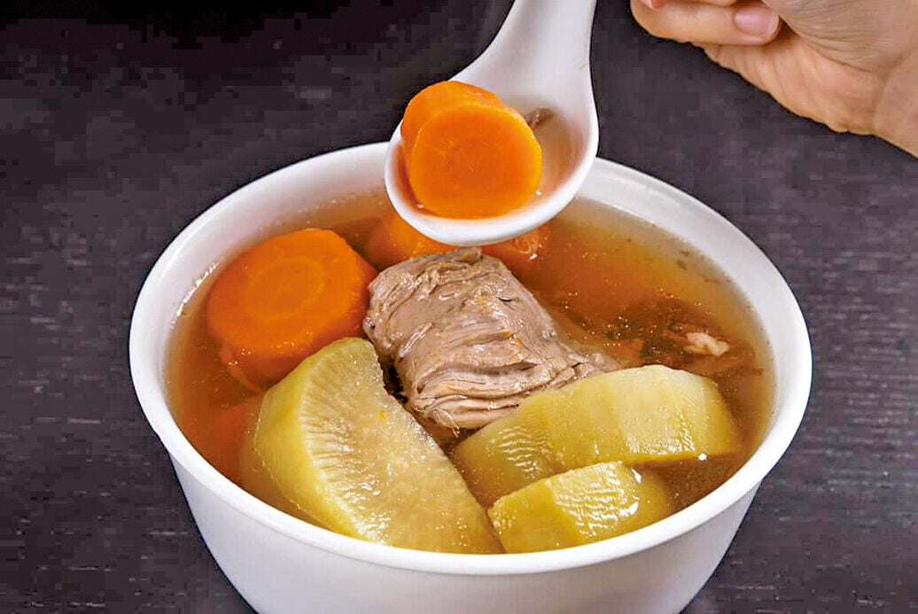 Health 3col fvbpressure cooker pork shank carrots soup recipe featured