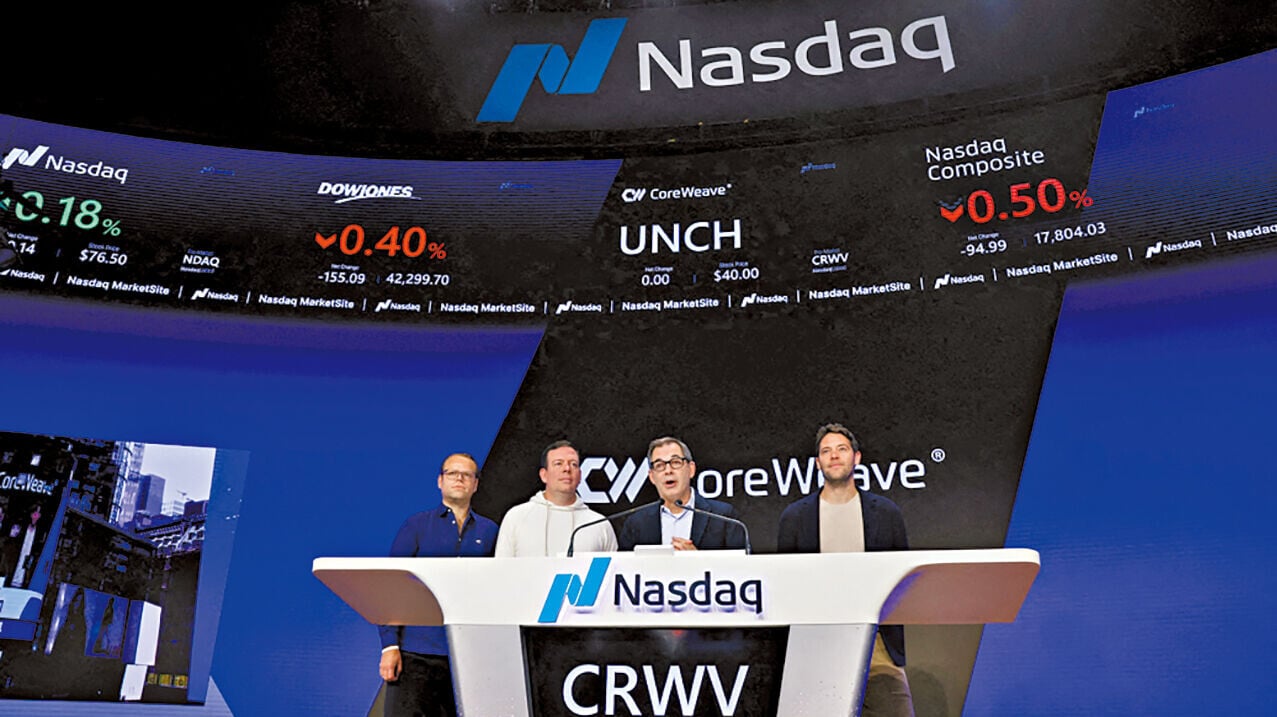 CoreWeave近日股價受其財務負面消息拖累。 (路透社)