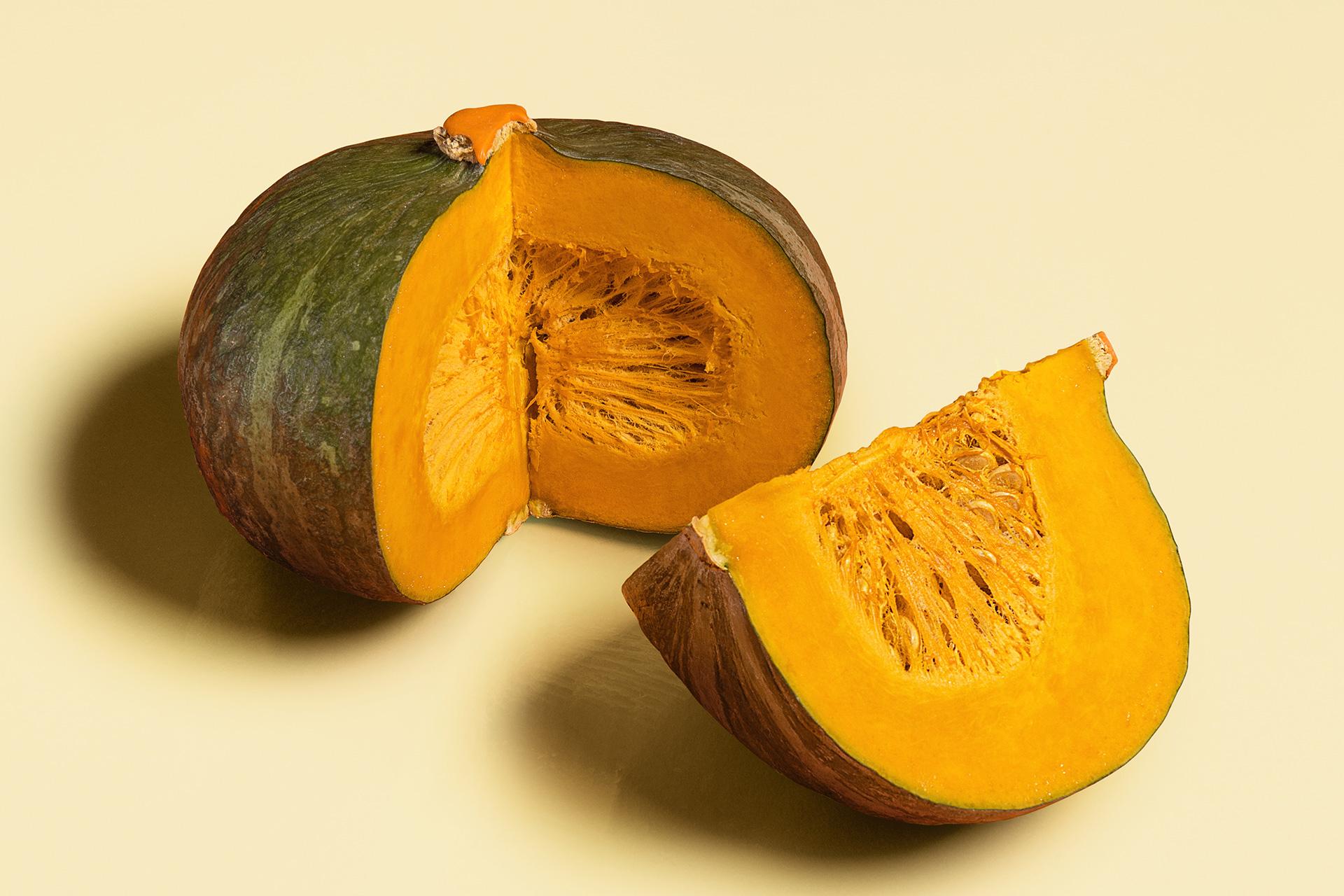 南瓜:不切開的話,可存放一個月。