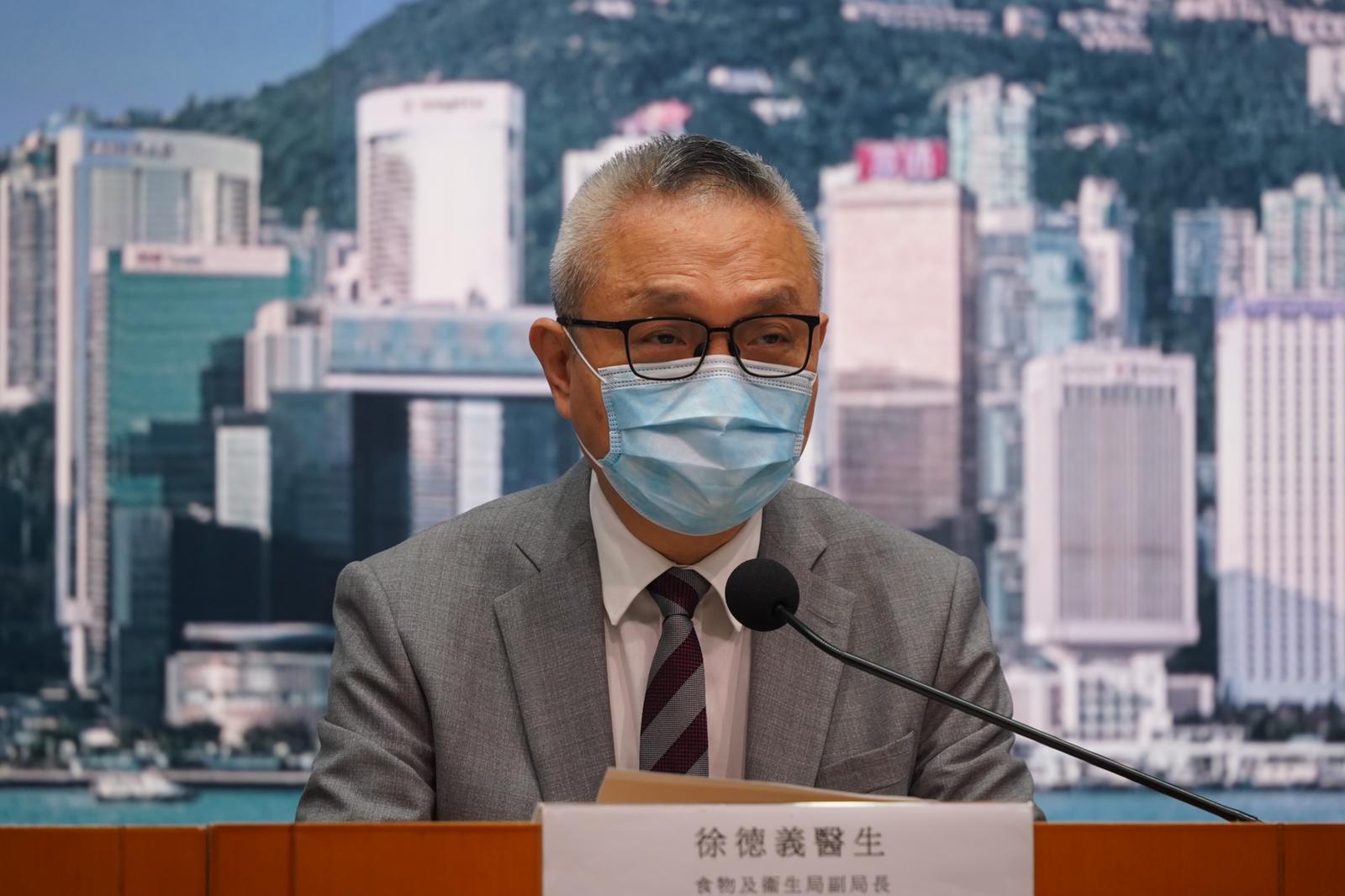 徐德義指,政府至今已向長者派發約50萬份快測套試。