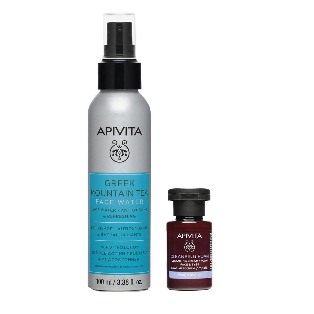 APIVITA 希臘高山茶抗氧活膚水及潔面乳20ml 原價$185 優惠價$100