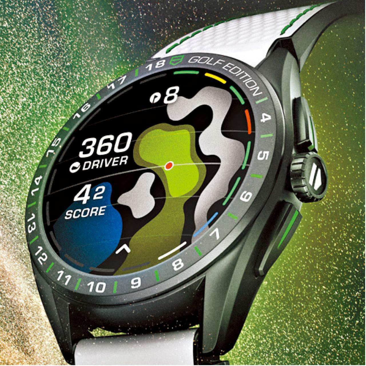 費列活特加持 TAG Heuer Connected Calibre E4 哥爾夫球特別版