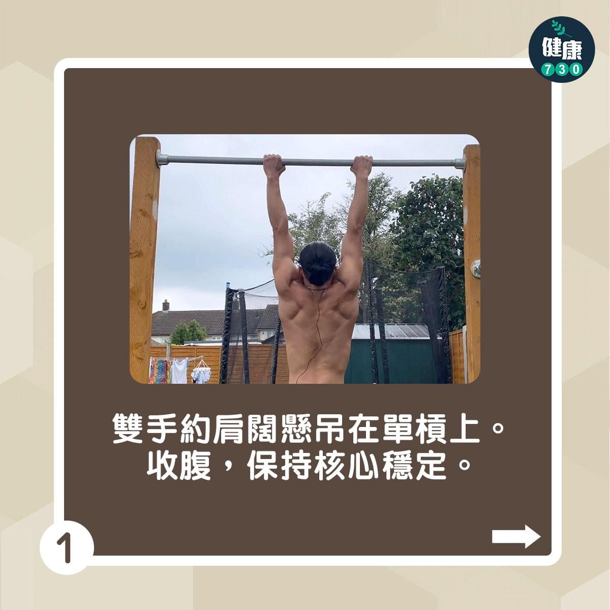 引體上升訓練|肩胛骨引體上升(am730製圖)