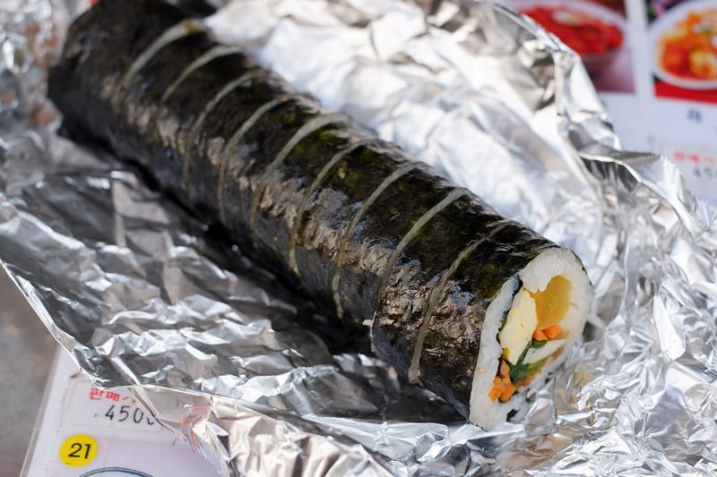 紫菜包飯升6.3%至2946韓元(約18港元)。(網上圖片)