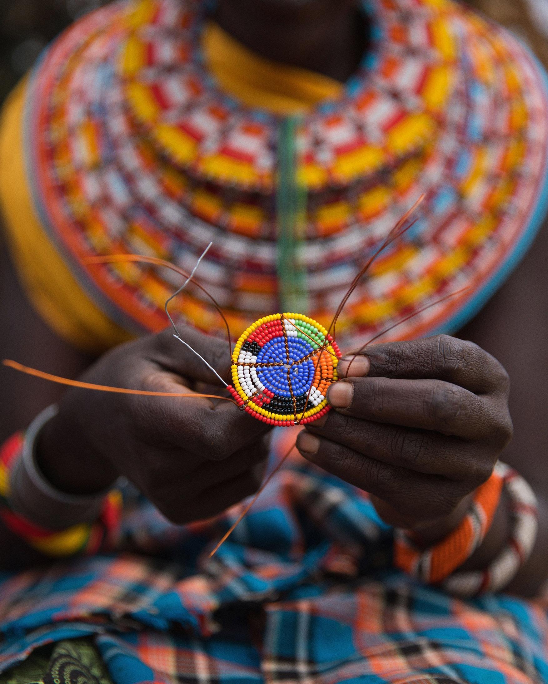 珠子圖案工藝是Samburu族人的傳統工藝的結晶。