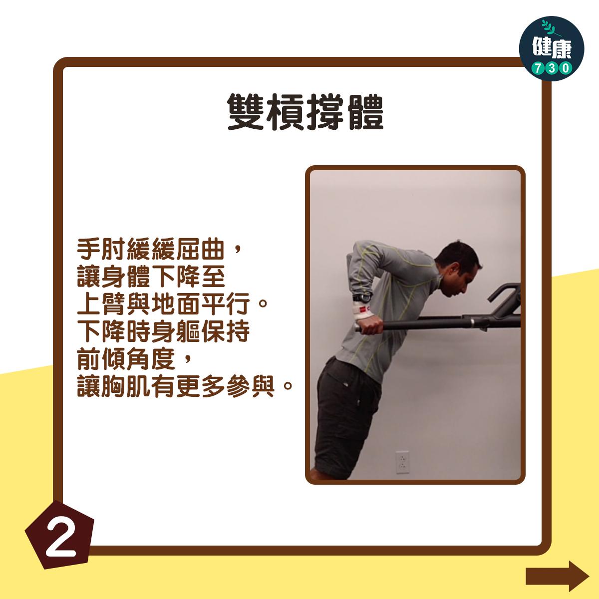 胸肌訓練|雙槓撐體(am730製圖)