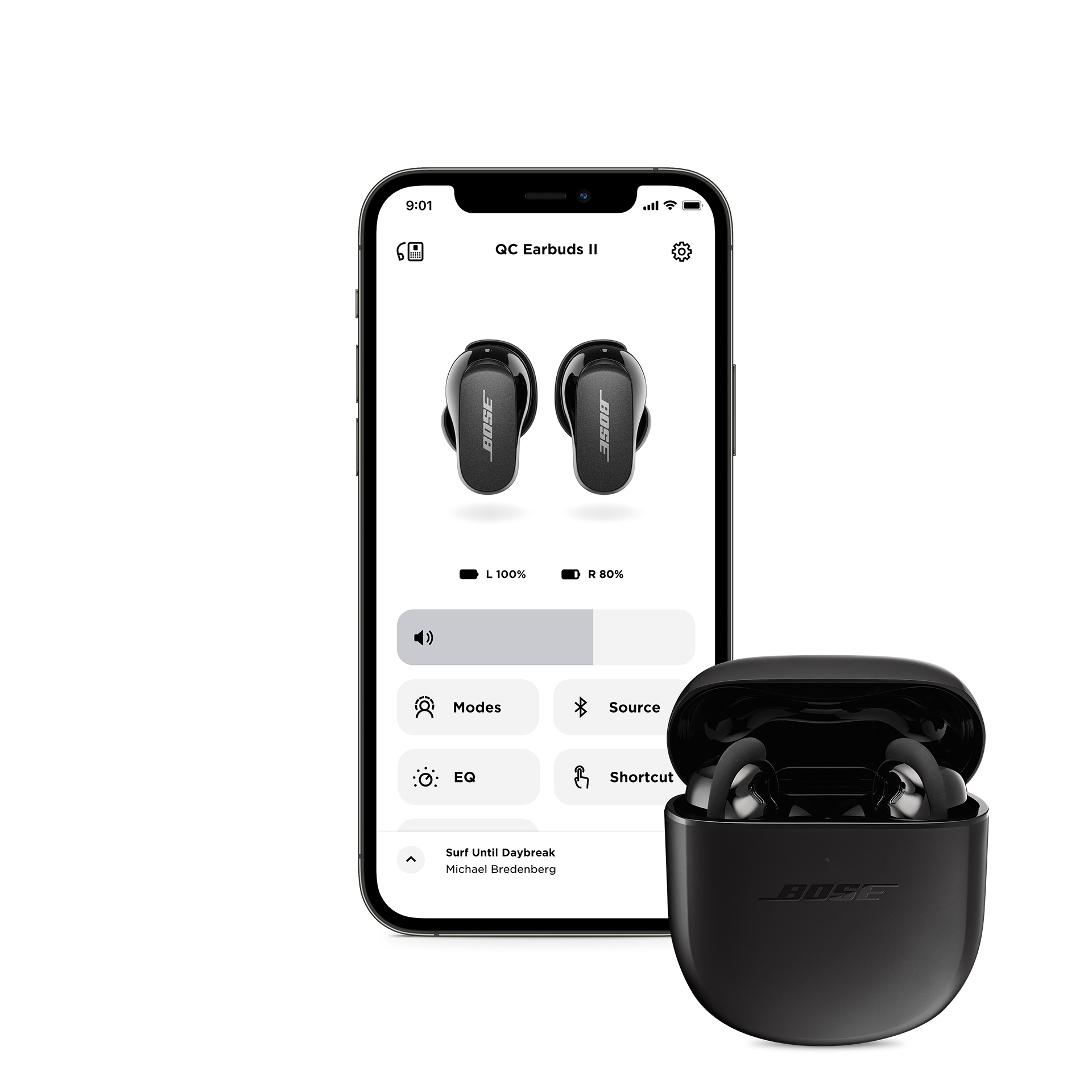 透過《Bose Music》app提供更多功能選擇，如快捷設置、消噪模式設置和可調式EQ。