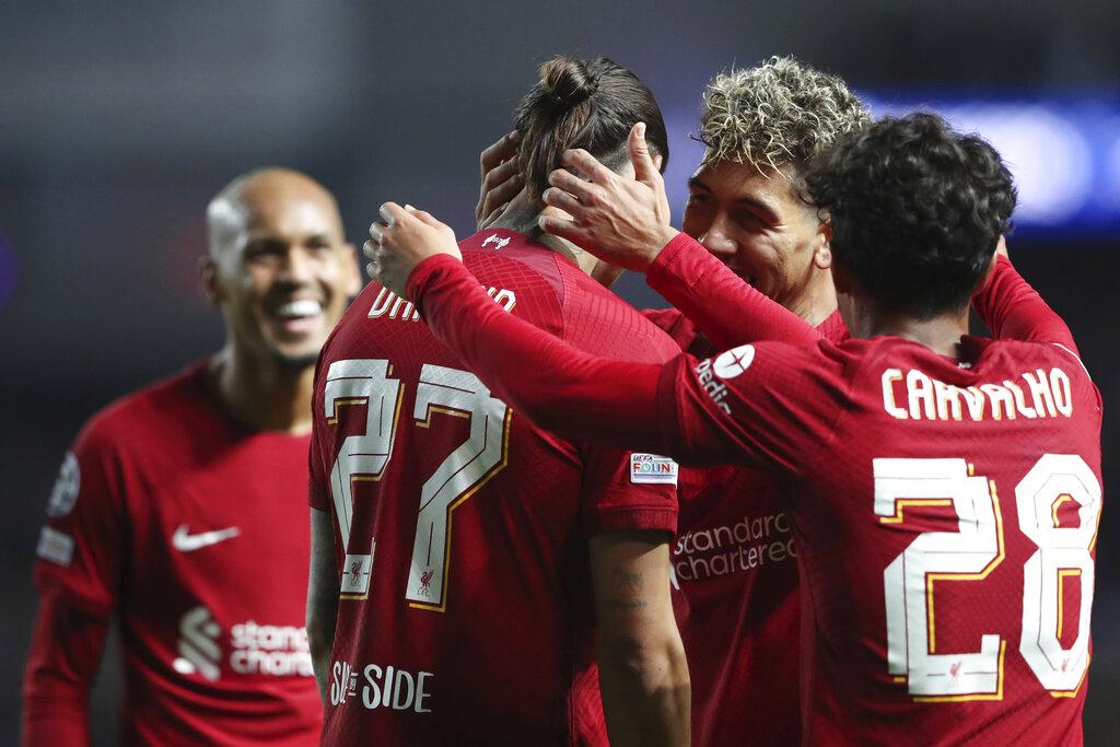 歐聯|利物浦作客血洗格拉斯哥流浪7:1 (美聯社)