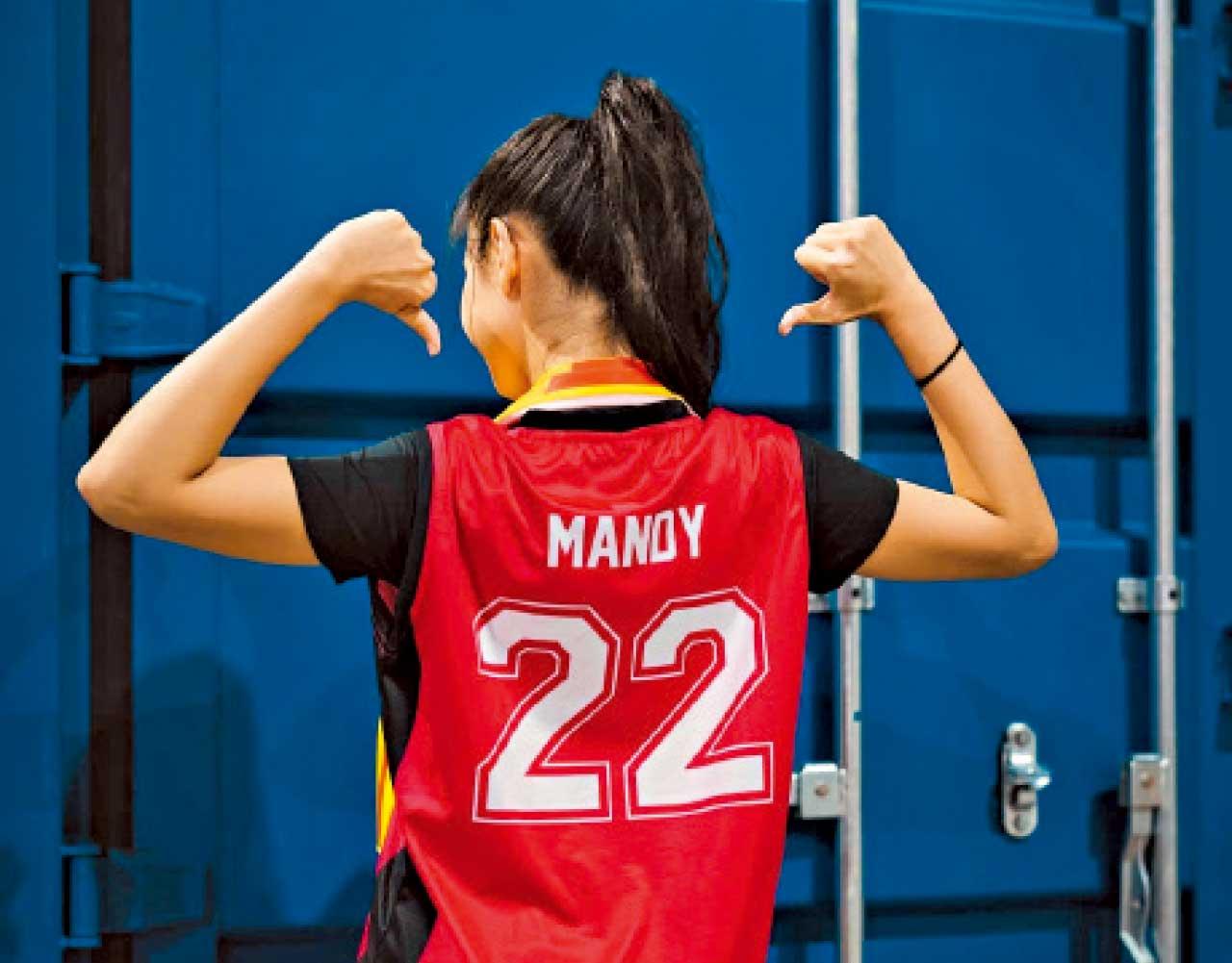 Mandy!我很想打籃球啊!