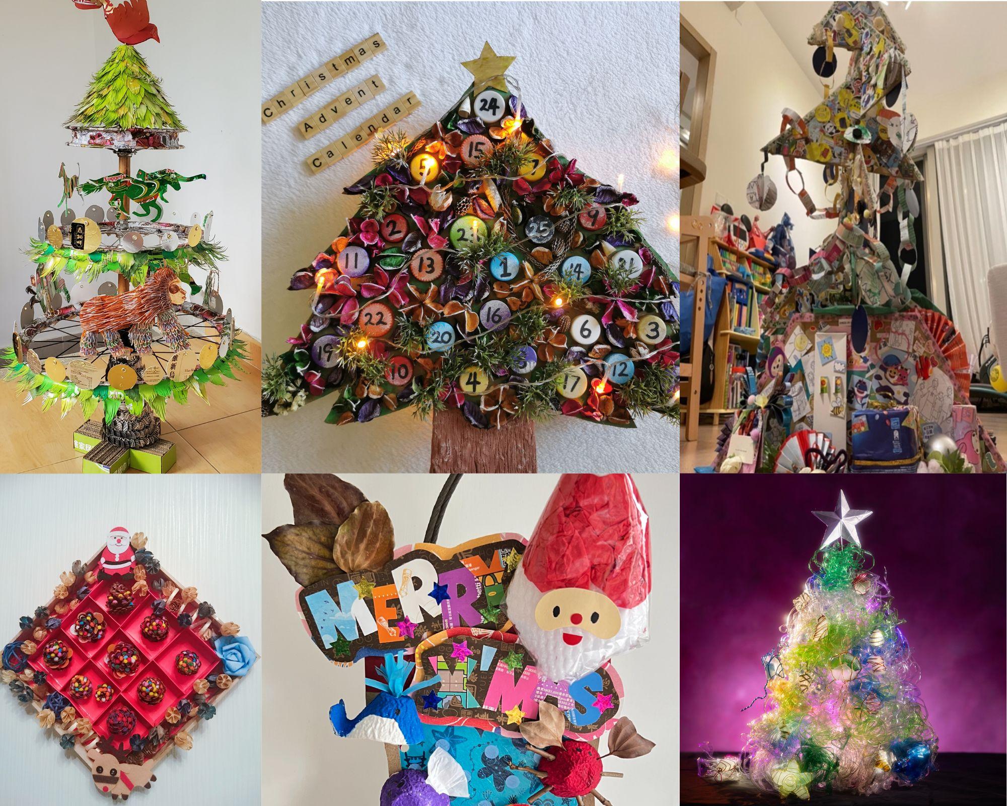 大家的聖誕作品充滿創意。