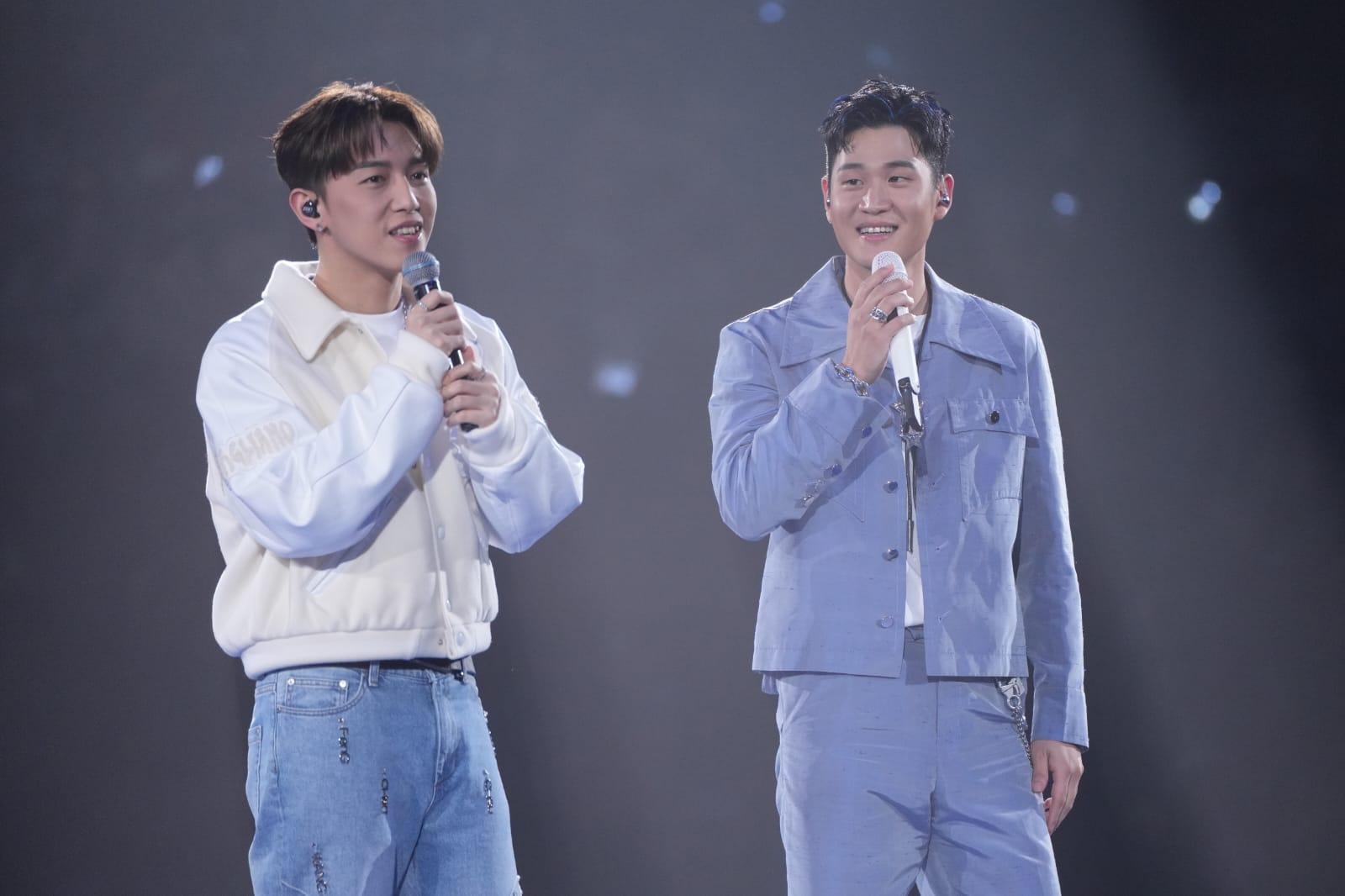 周興哲演唱會尾場請來MC天賦擔任嘉賓。(陳奕釗攝)