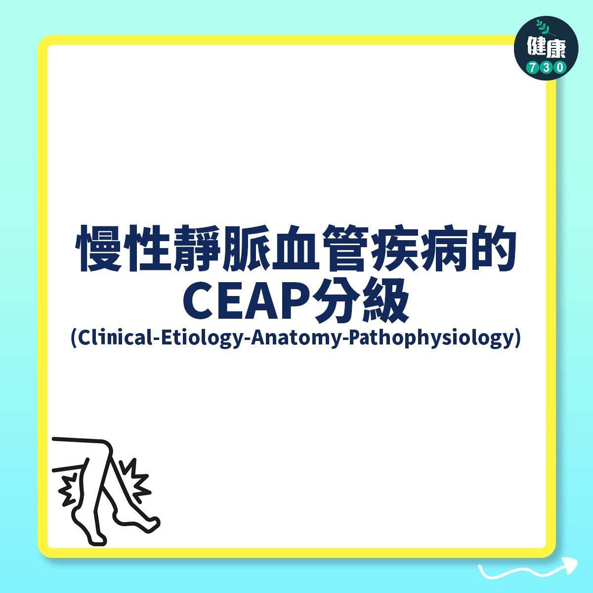 慢性靜脈血管疾病的CEAP分級(Clinical-Etiology-Anatomy-Pathophysiology)