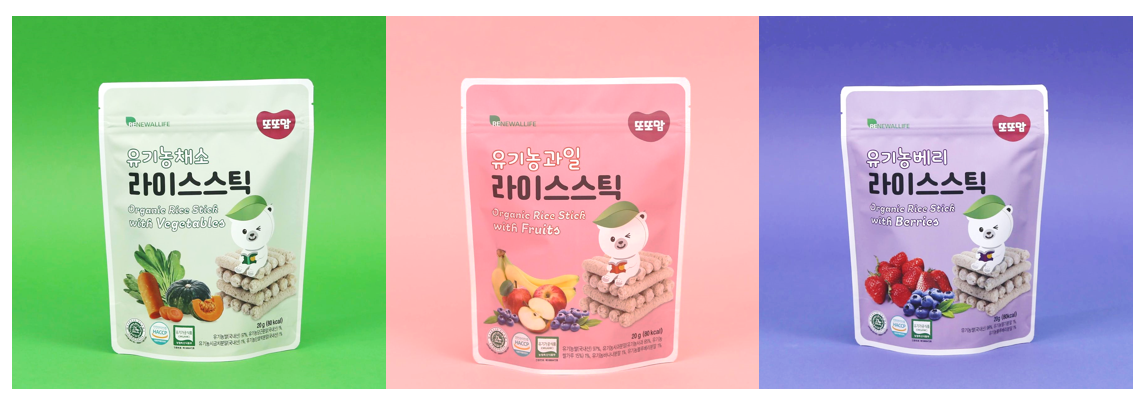 荷花BB展2023│RENEWALLIFE DDODDOMAM有機米牙仔餅/米條/糙米泡芙/糙米條 場內優惠價:$100/6包 (原價$32-$34/包)