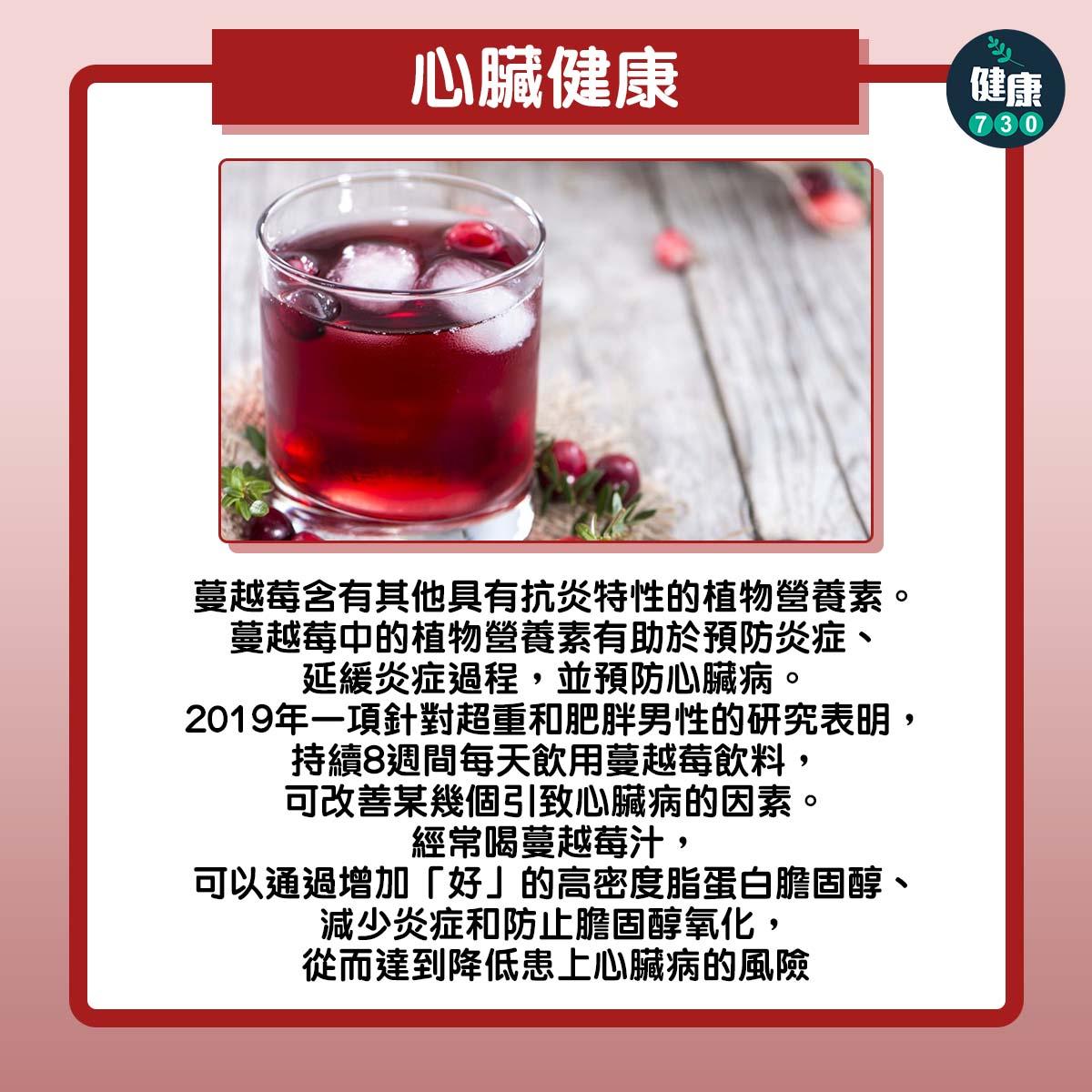 食物營養|蔓越莓4大功效(am730製圖)