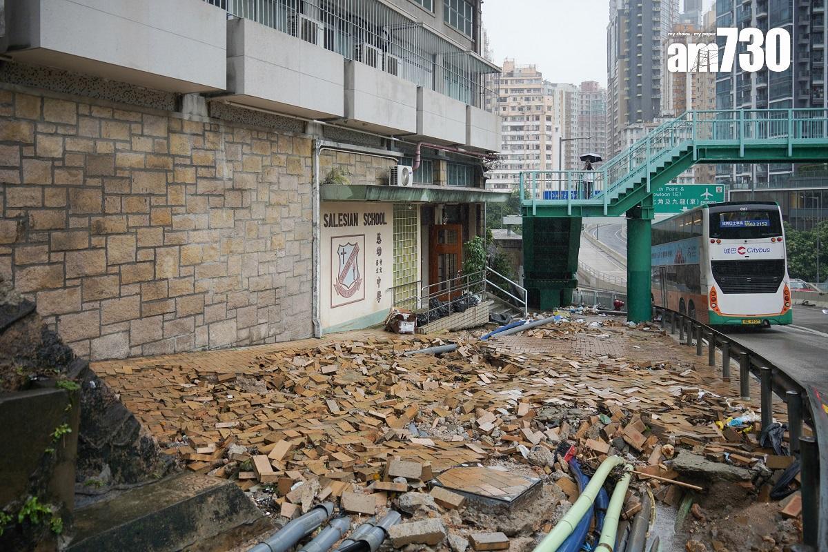多間學校早前受颱風及暴雨破壞
