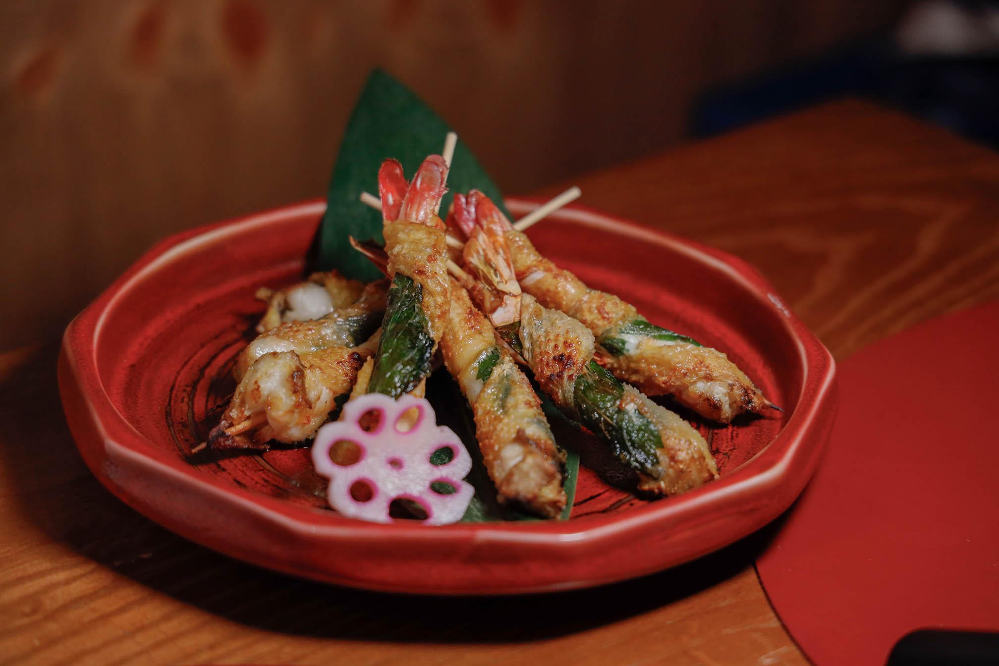 紫蘇雞皮蝦 $68串