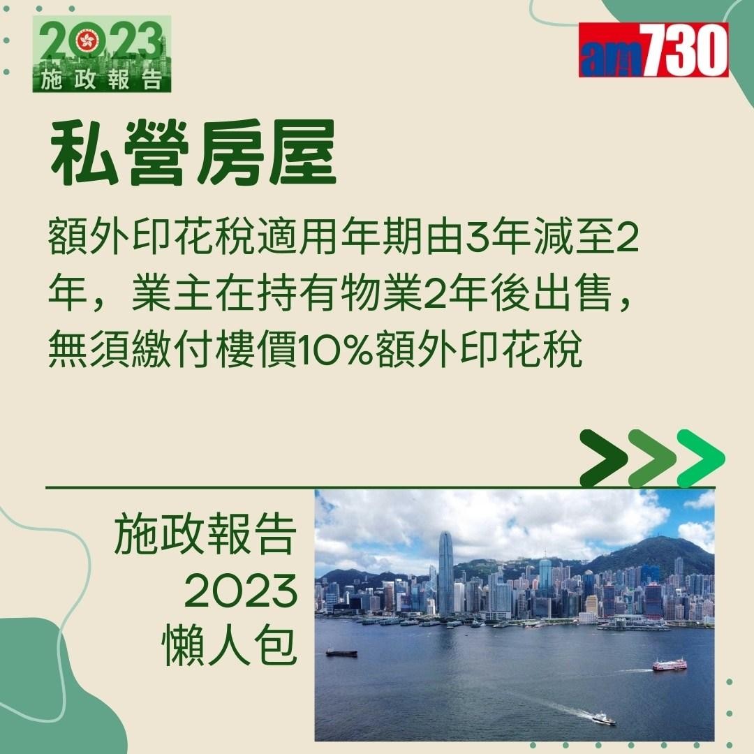 施政報告2023懶人包(am730製圖)