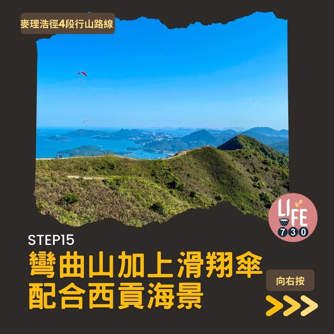 麥理浩徑4段行山路線 水浪窩起步經彎曲山昂平抵基維爾營(am730製圖)
