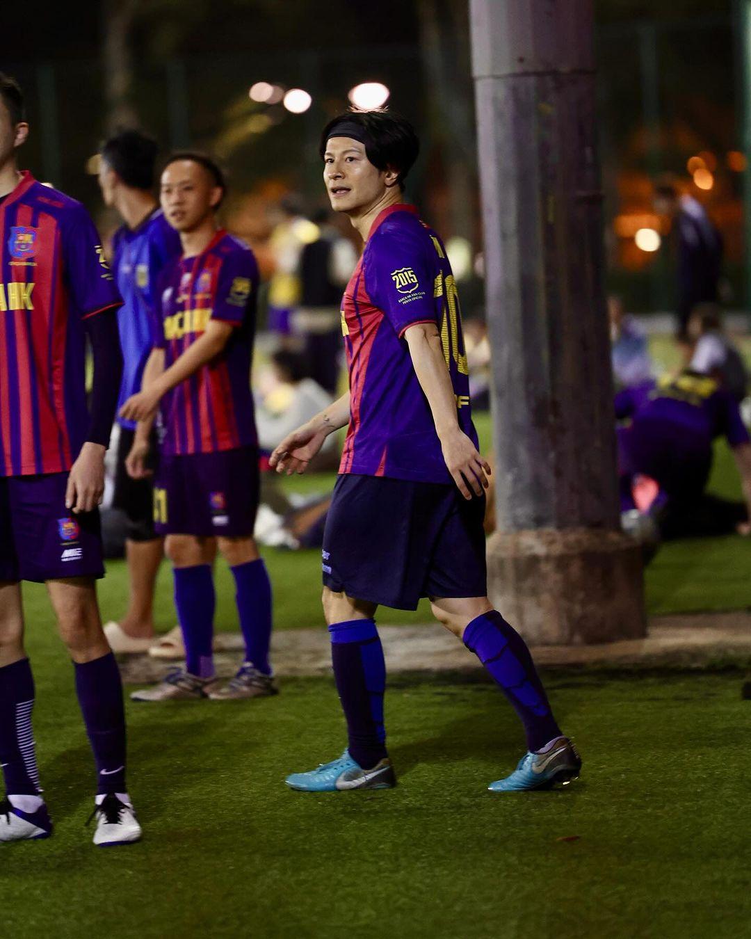 陳健安On仔是巴塞隆拿球迷,不時為巴塞球迷足球隊上陣(陳健安IG)