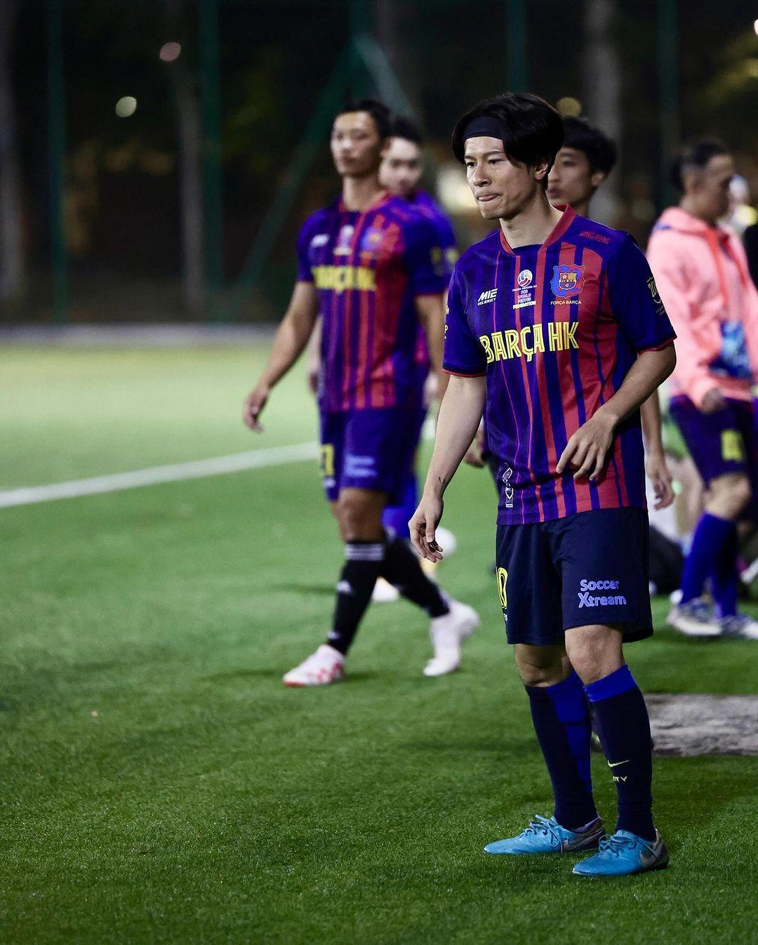 陳健安On仔是巴塞隆拿球迷,不時為巴塞球迷足球隊上陣(陳健安IG)