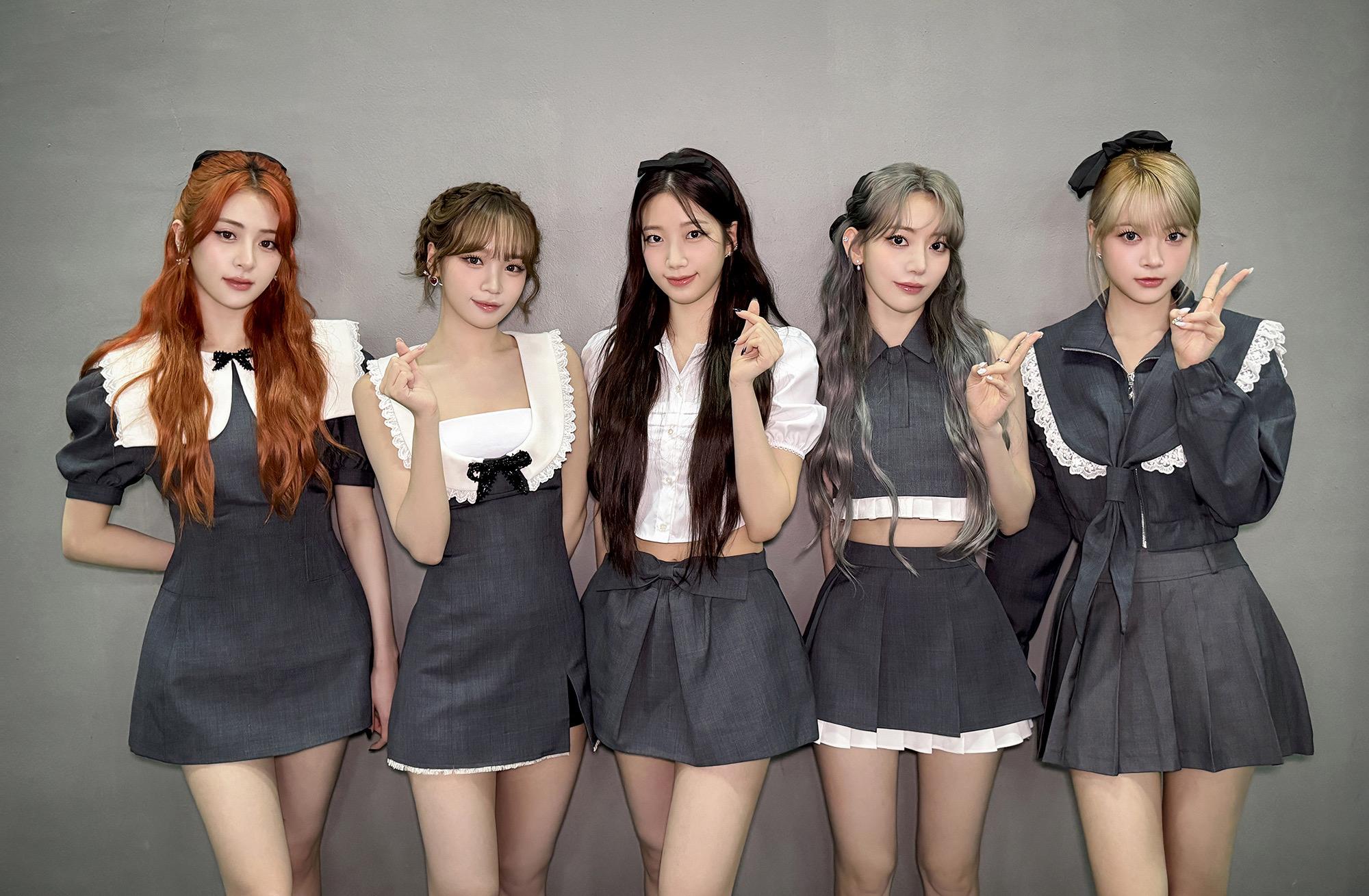 LE SSERAFIM由宮脇咲良Sakura、金采源、許允眞、中村一葉Kazuha、洪恩採五人組成(LE SSERAFIM IG)