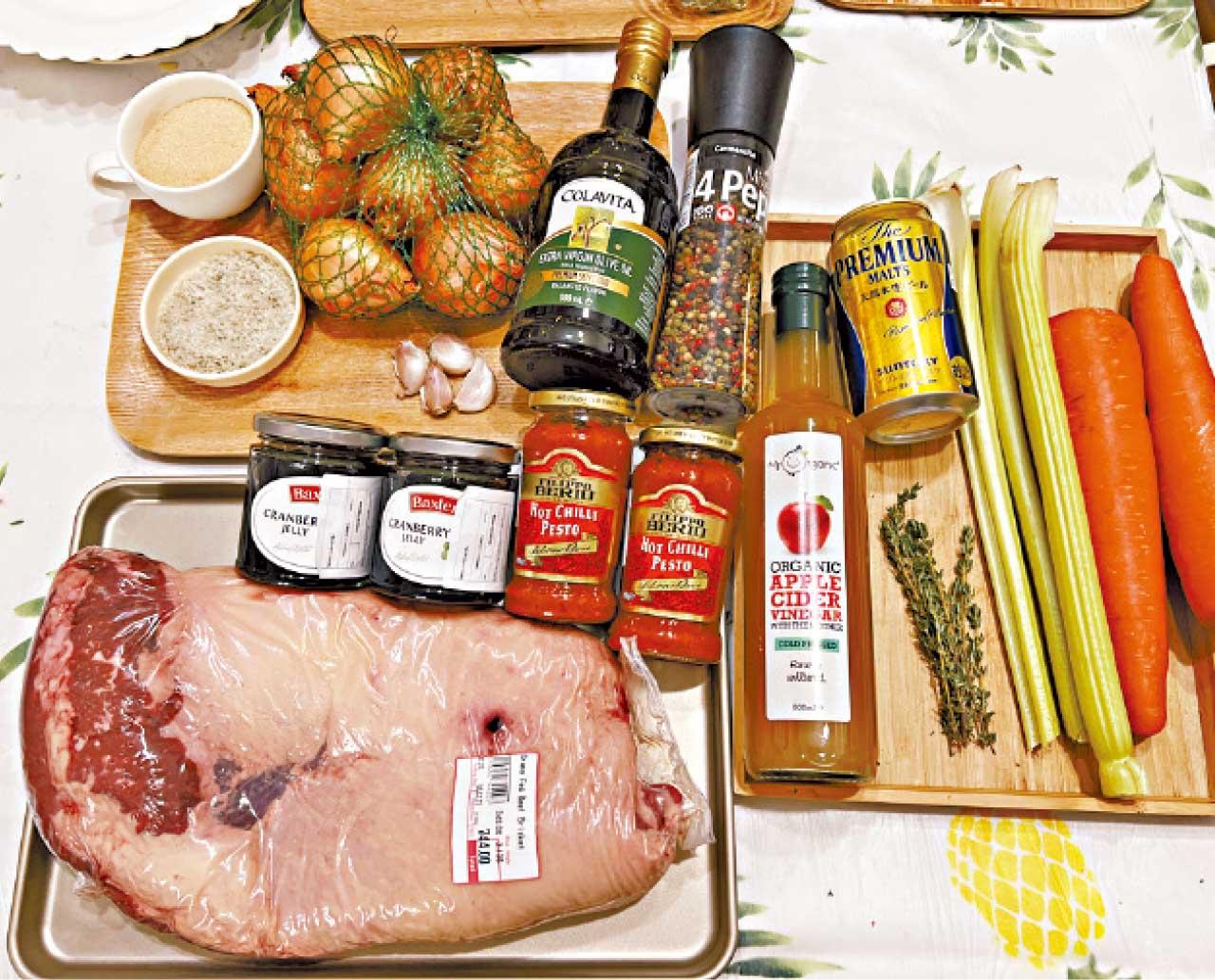 猶太式牛胸肉材料