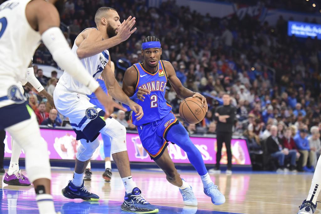 雷霆129:106木狼。(美聯社)