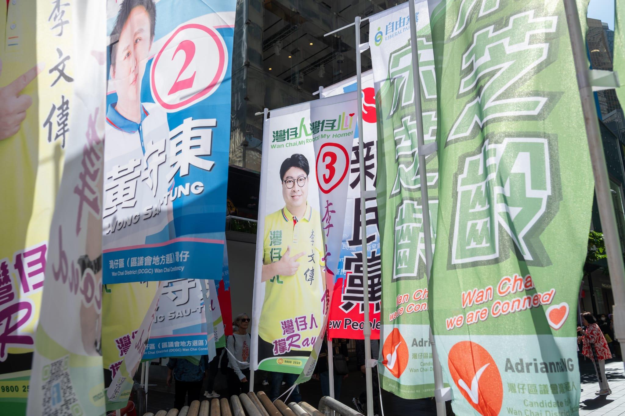 拉票情況。(陳奕釗攝)