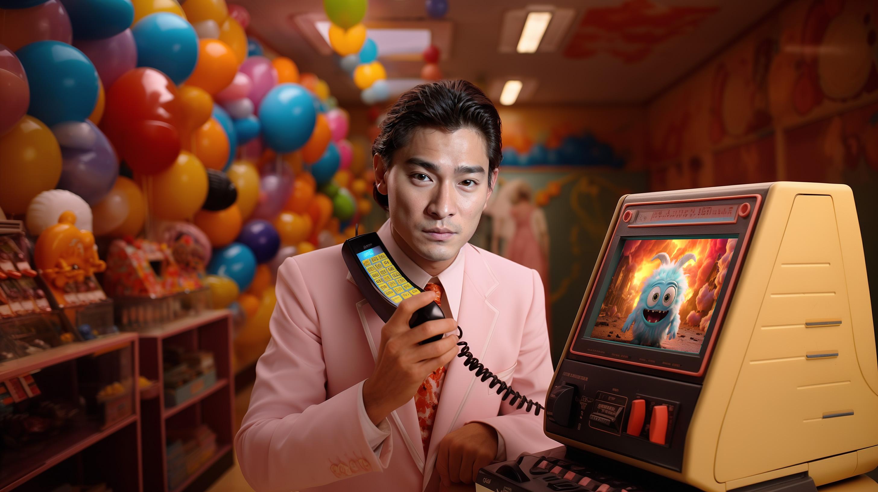 劉德華在MV裡藉AI科技「回春」。