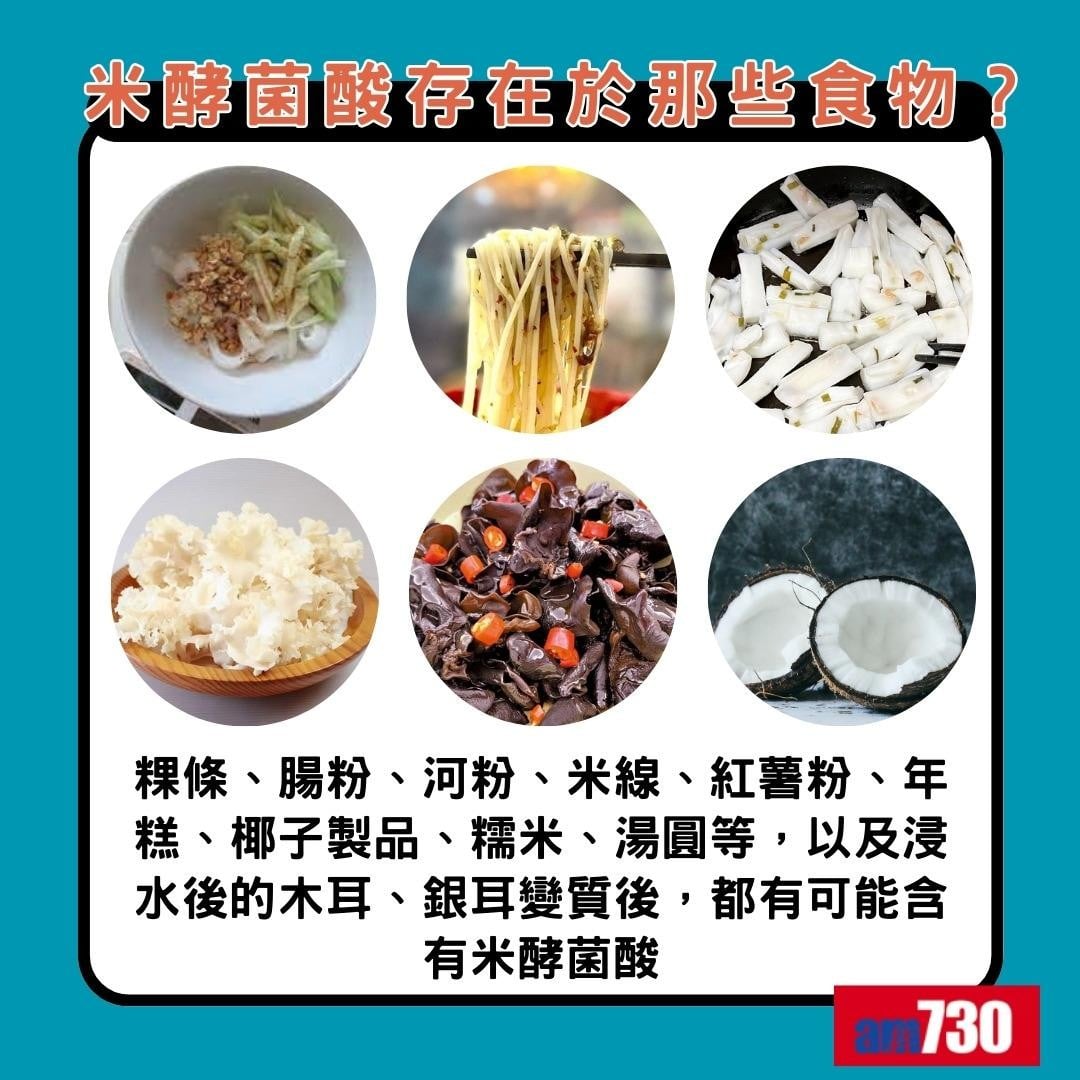 米酵菌酸是甚麼|存在於那些食物?(am730製圖)