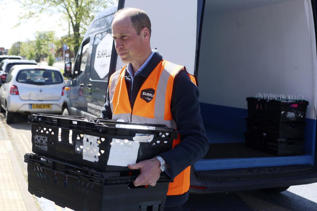 英國王儲威廉恢復履行公職,是自儲妃凱特公布患癌以來首次。(美聯社)