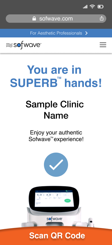 所有正貨正廠的醫美診所或療程中心均會顯示為藍色字體,並註有該診所或療程中心的名稱。