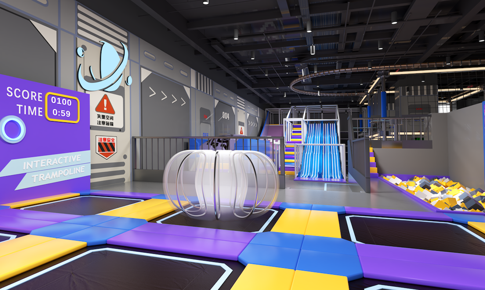 1600㎡超大蹦床