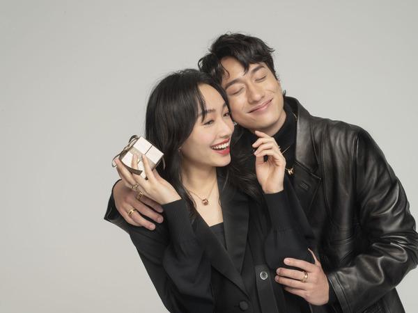 劉俊謙與蔡思韵在電影《幻愛》合作而撻著。
