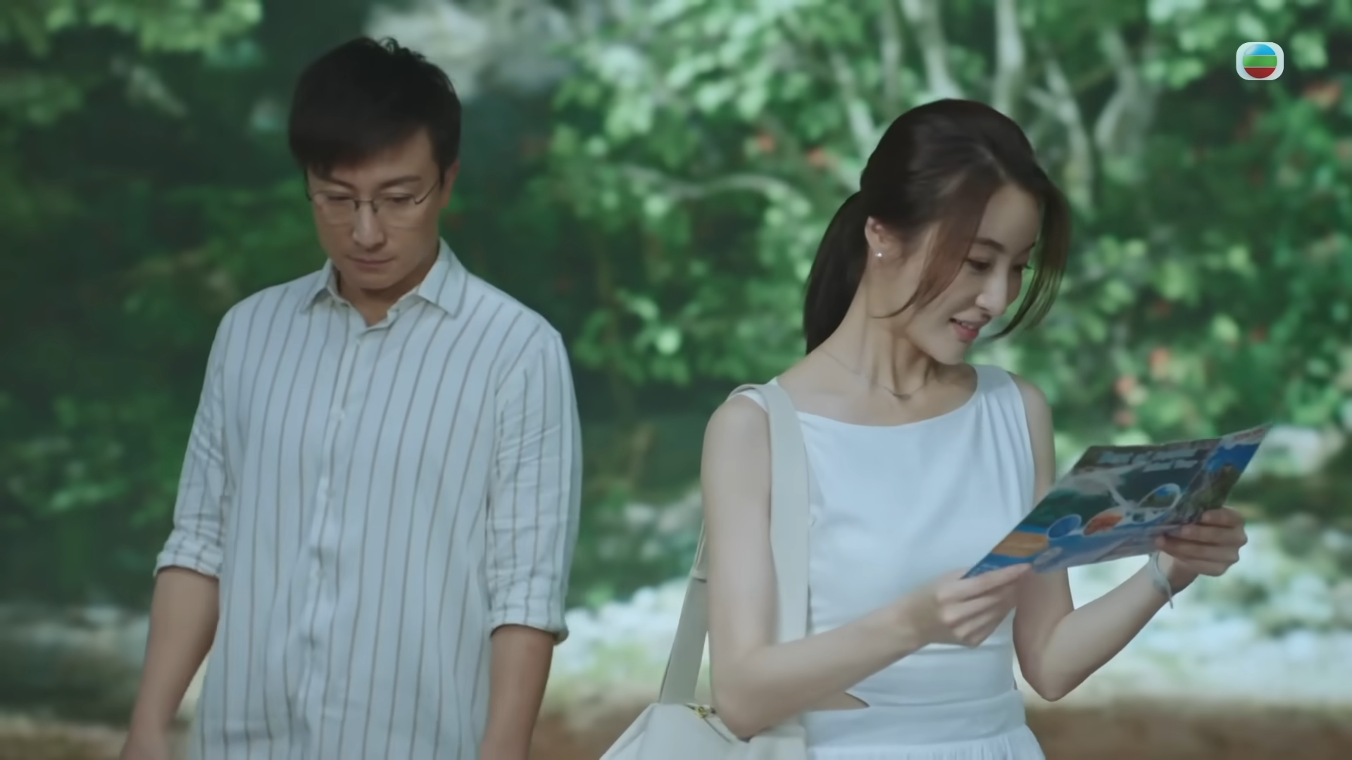 林夏薇跟方力申在島上的場口,全是綠幕拍攝。