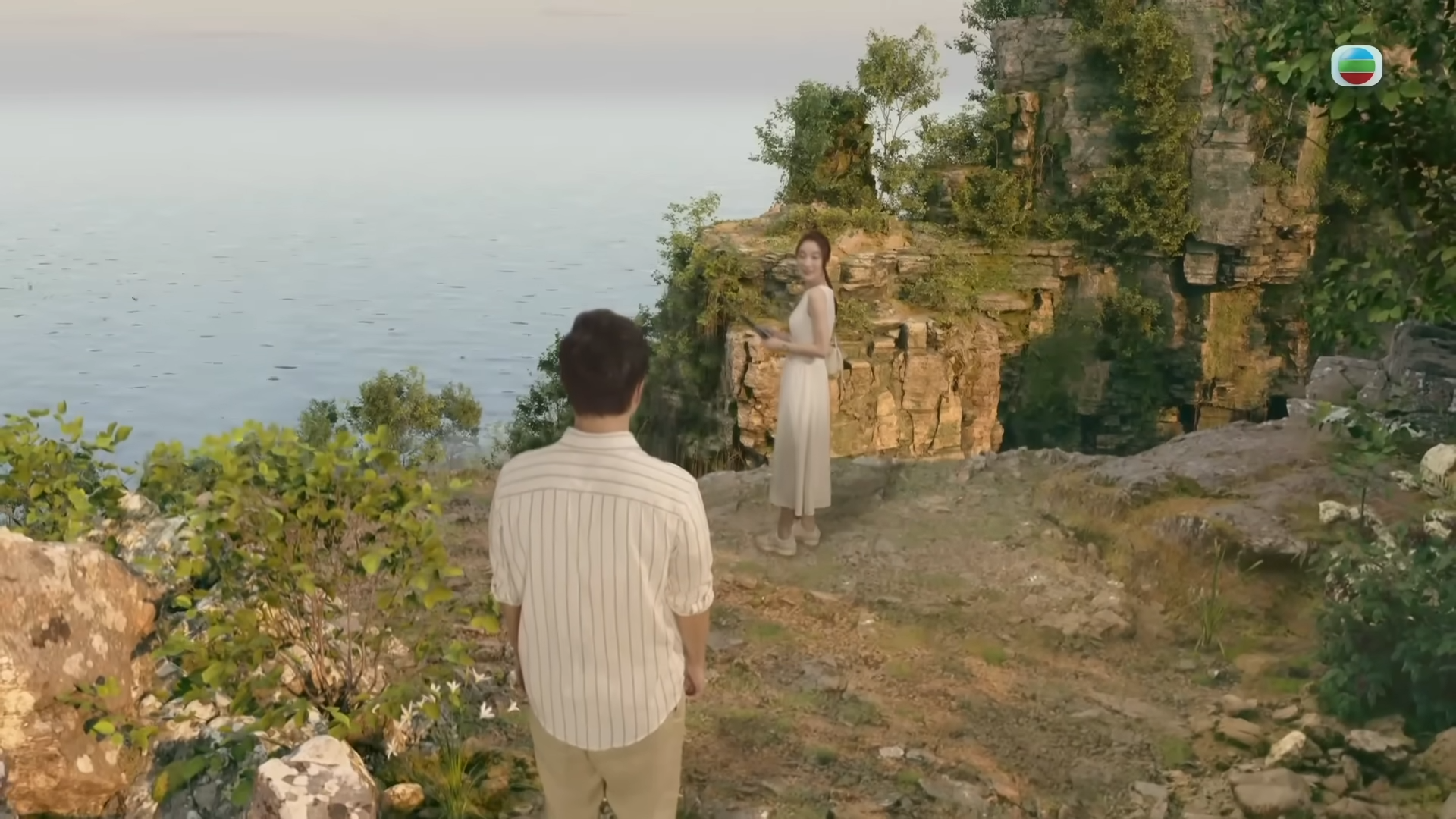 林夏薇跟方力申在島上的場口,全是綠幕拍攝。